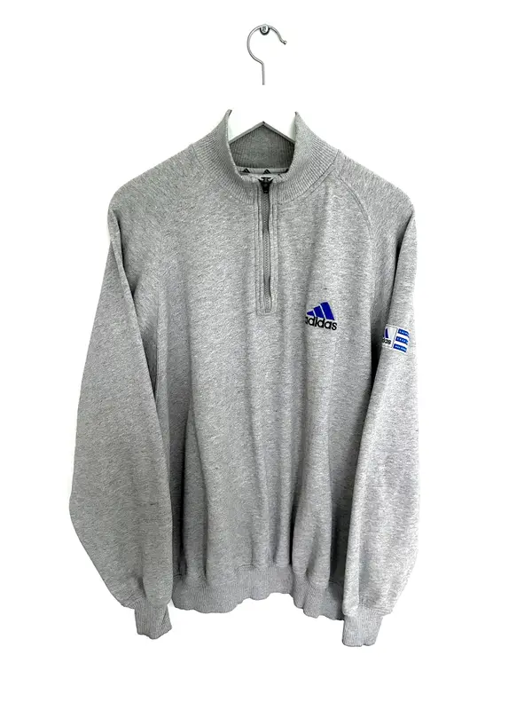 Adidas Quarter zips — Adidas 90s Corporate Logo Line 1/4 Zip Sweatshirt
