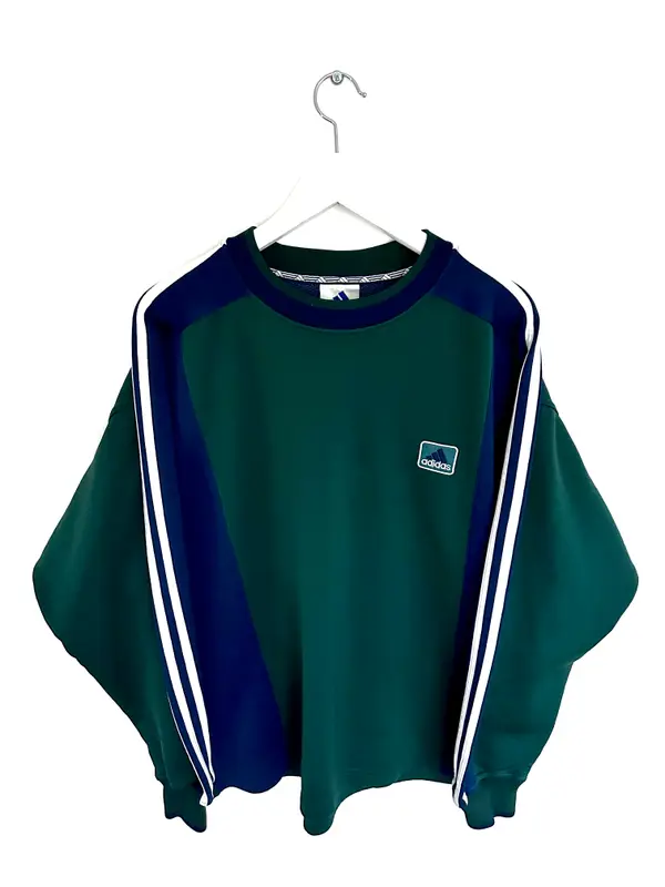 Adidas Sweatshirts — Adidas 90s Sweatshirt Blue/Green