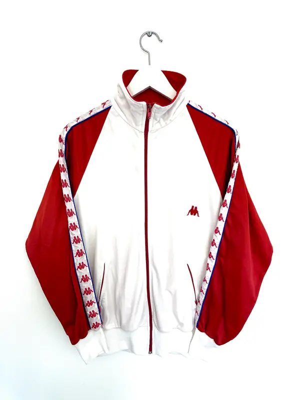 Kappa Track jackets — Kappa 90s Made in Italy Track Jacket Red/White